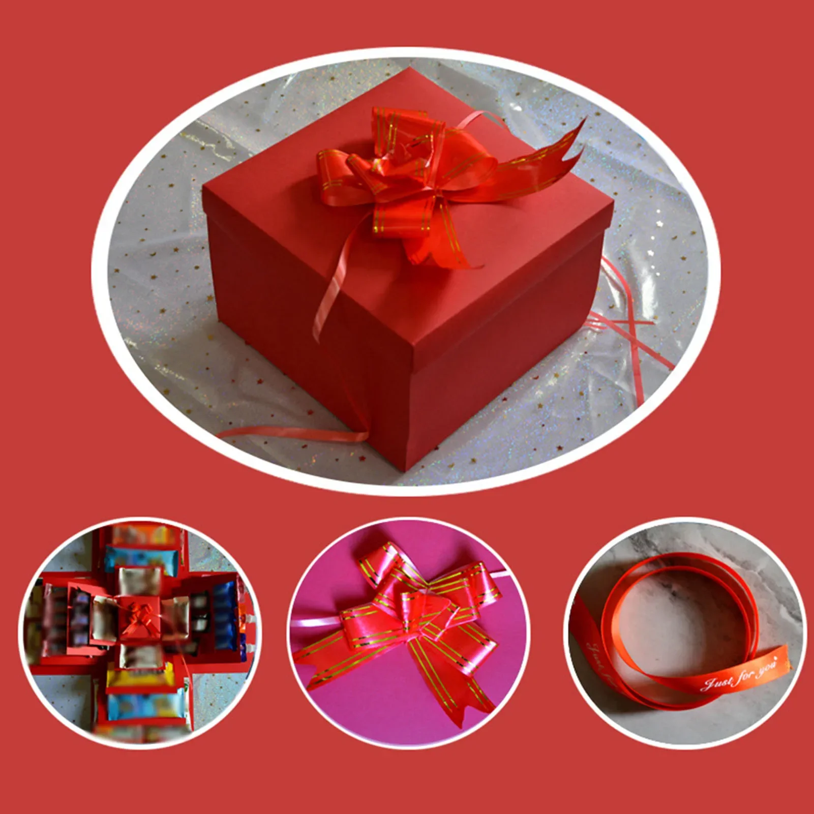 Creative 5 Layer Gift Boxes with Lids Receive 5 Sizes Nesting Gift Boxes for Christmas Mother Day Surprise Gift Birthday Gift