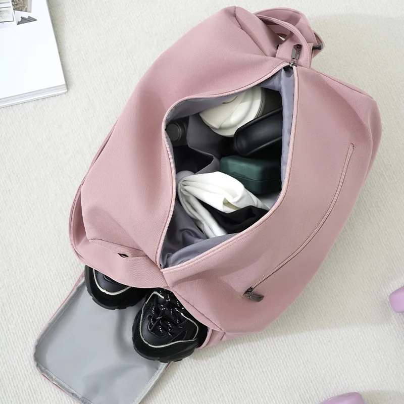 سعة كبيرة بلون حقيبة سفر الملابس التعبئة والتغليف المنظم النساء الرجال الرياضة في الهواء الطلق مقاوم للماء حقيبة يد إكسسوارات الأمتعة