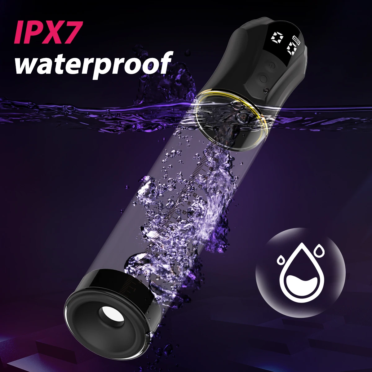 Electric Penis Pump Adult Penis Toy Dick Enlarger Men Erection Penis Enlargement Masturbator IPX7 Waterproof Sex Toys for Men view 5