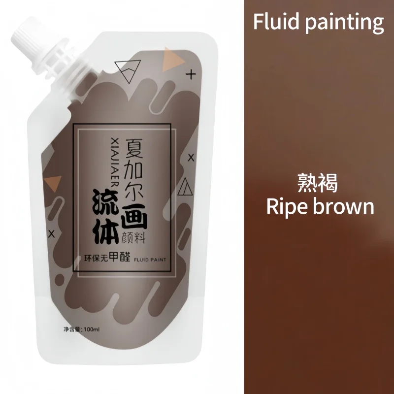 100 ml/multi-color xiajiaer vloeibare verf acrylverf zak gewelddadige beer DIY decoratieve schilderkunst vloeibare vloeibare kleurstof