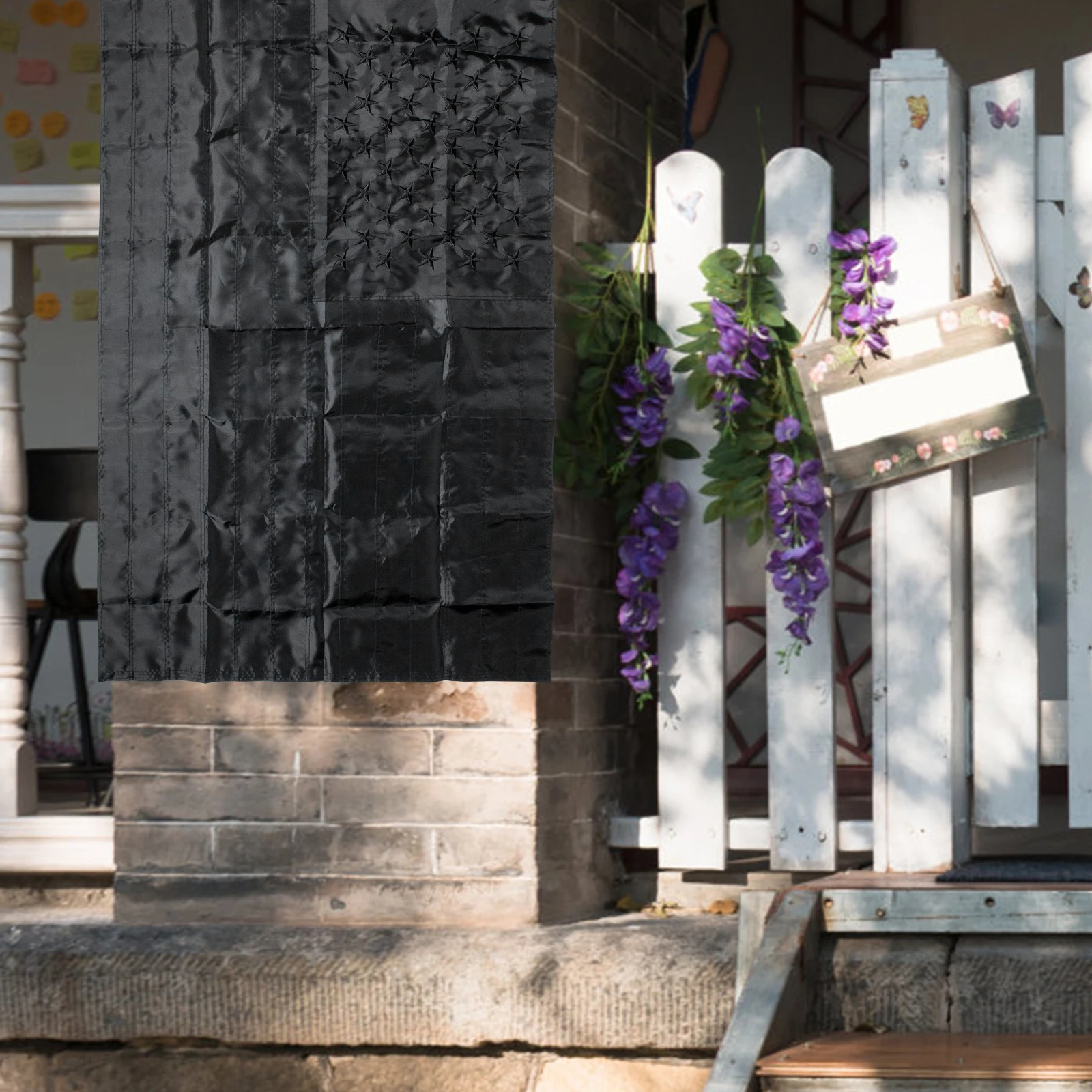 

Black American Flag Hanging Decor For Festival Party Home Decoration Independence Day Themed Tapestry Pendant Indoor Outdoor