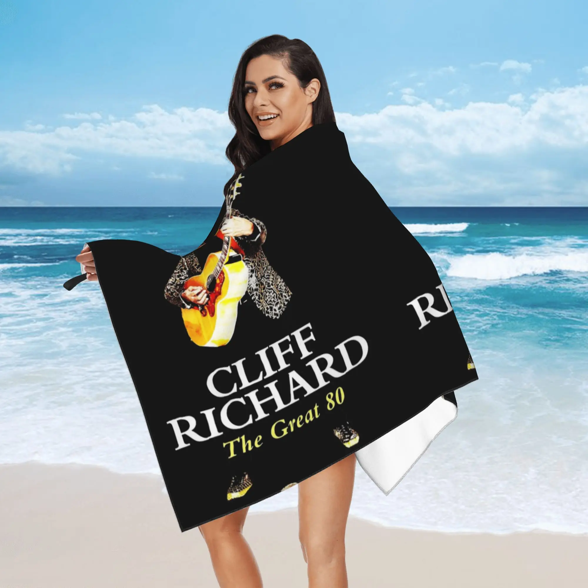 American Legend Singer Songwriter Actor Cliff Richard Beach Towel Soft Microfiber Quick Dry Absorbent Quick Towels For Yoga