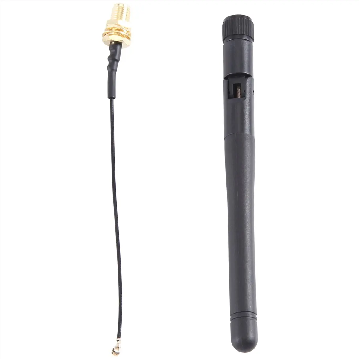 A86G NEW 433Mhz Antenna 3Dbi GSM RP-SMA Plug Rubber Waterproof Lorawan Antenna + IPX to SMA Small Cable Extension - view 3