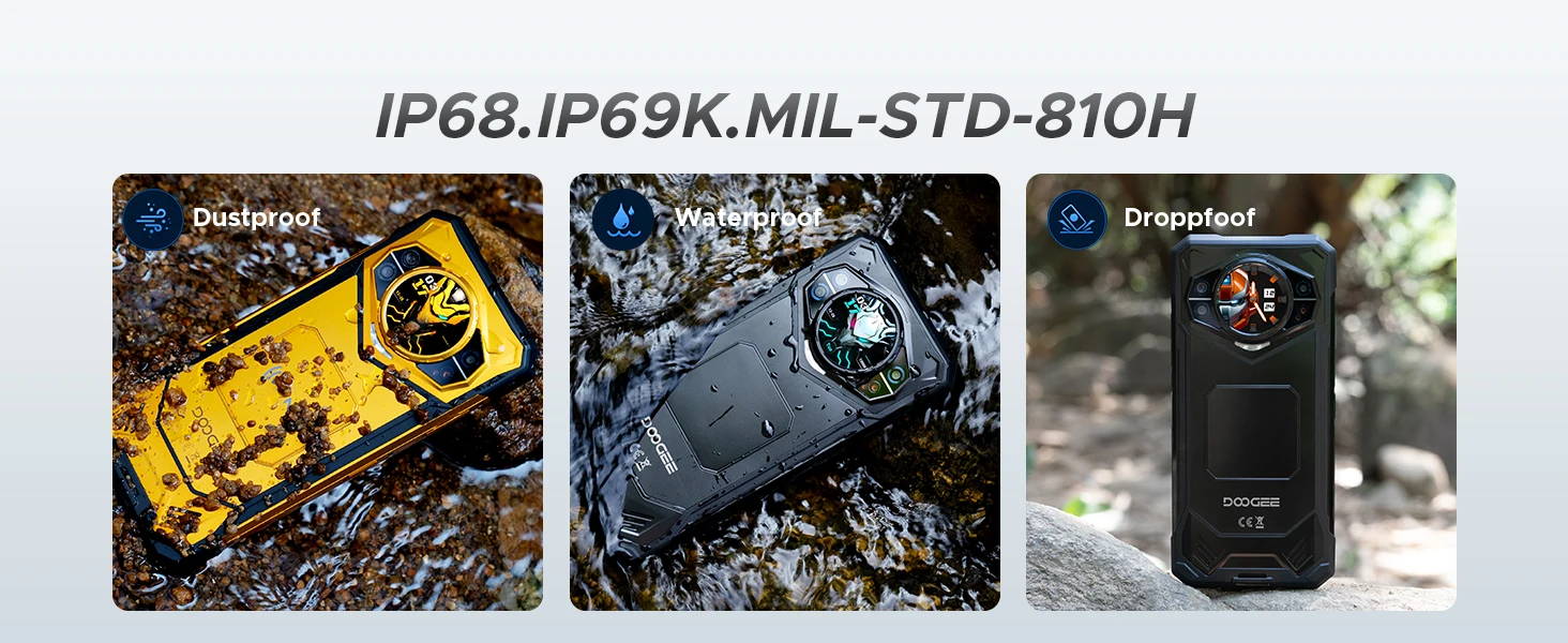 Globe Version DOOGEE S200 X 5G Rugged Phone 6.72" Dimensity 7050 1.32" AMOLED Rear Display 12GB 512GB 10100mAh Battery Phone