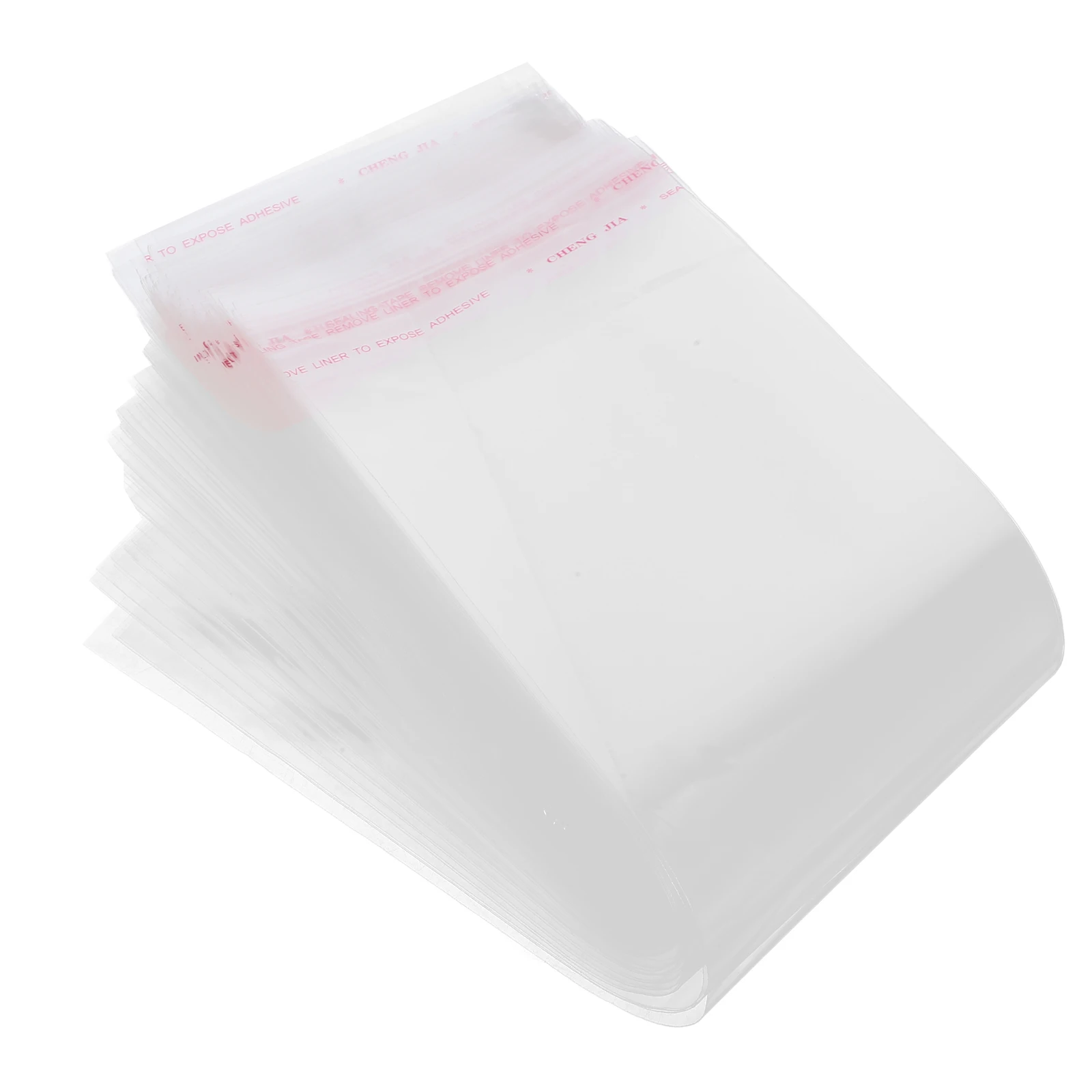 

100 Pcs Cutlery Packaging Bag Transparent OPP Fork Sleeves Silverware 5 Mil 9x25cm Tableware Pouch Disposable Utensil Holder