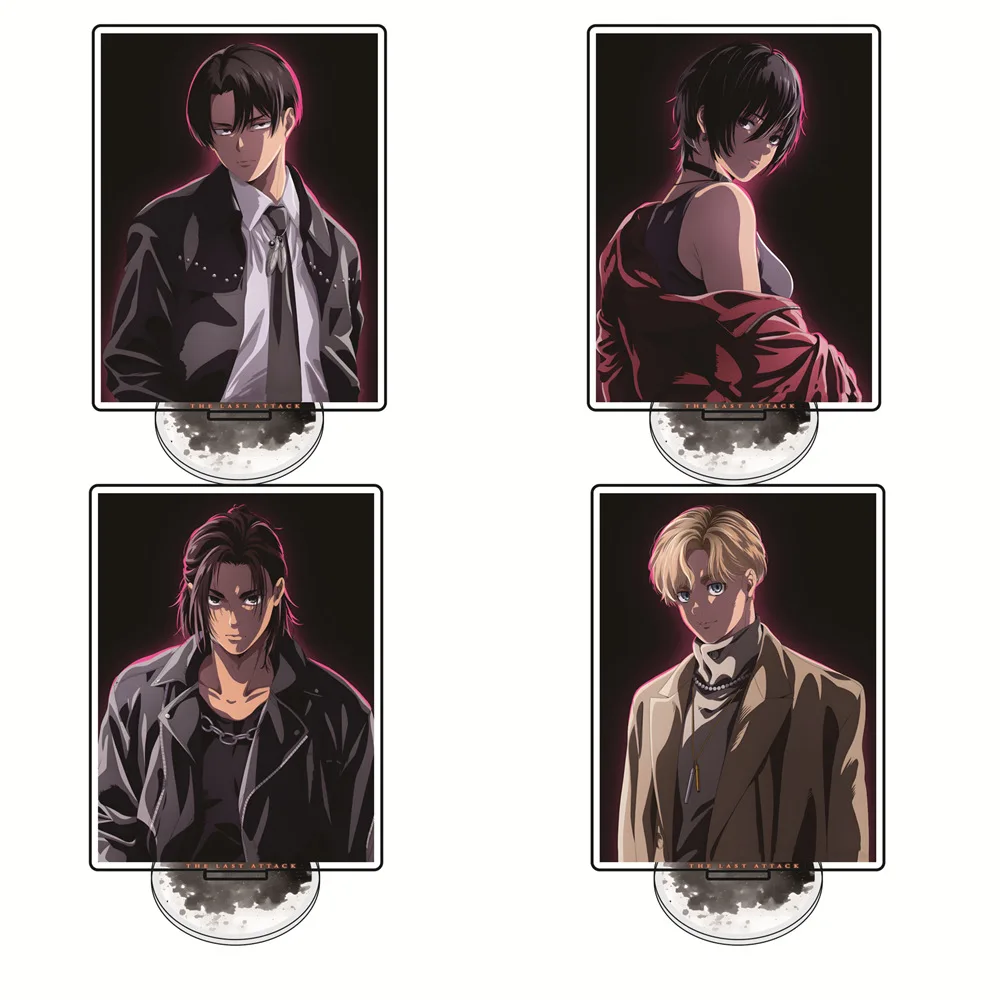 

Attack the Giant Japanese Anime Peripheral Acrylic Stand Collectible Desk Ornament Creative Birthday Gifts for Friend Boy Toy