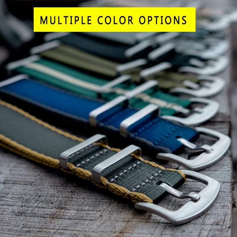 Top Universal Nylon Wristband 20mm 22mm Military Watch Band for Marine Corps Military Strap For Mechanical Dive Replace Band