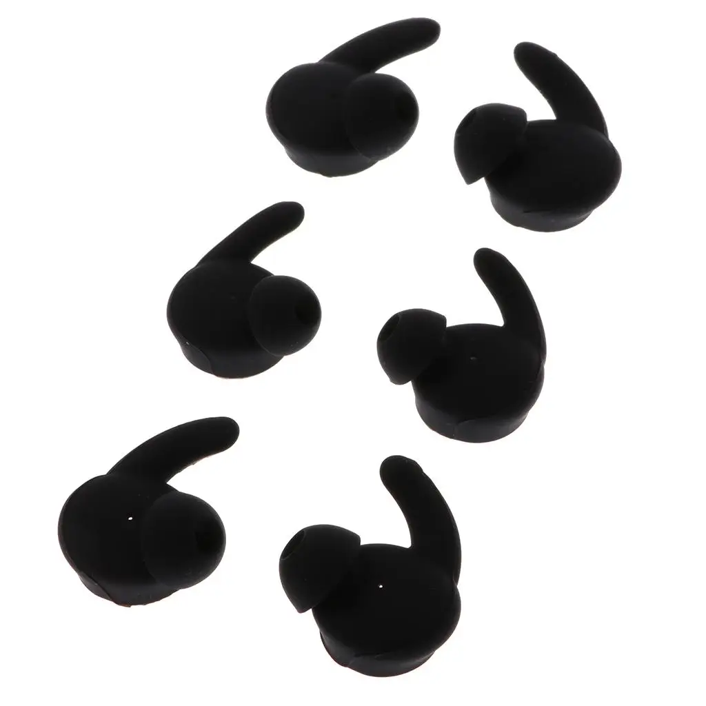 3 Pairs Anti-Slip Silicone Replacement Ear Tips Holder for Honor Sports Headset