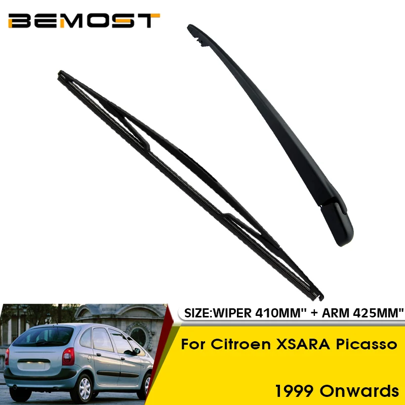 Car Wiper Blade For Citroen XSARA Picasso 1999Onwards Rear Back Windshield Windscreen Rear Wiper 410mm+Arm 425mm Car Accessories