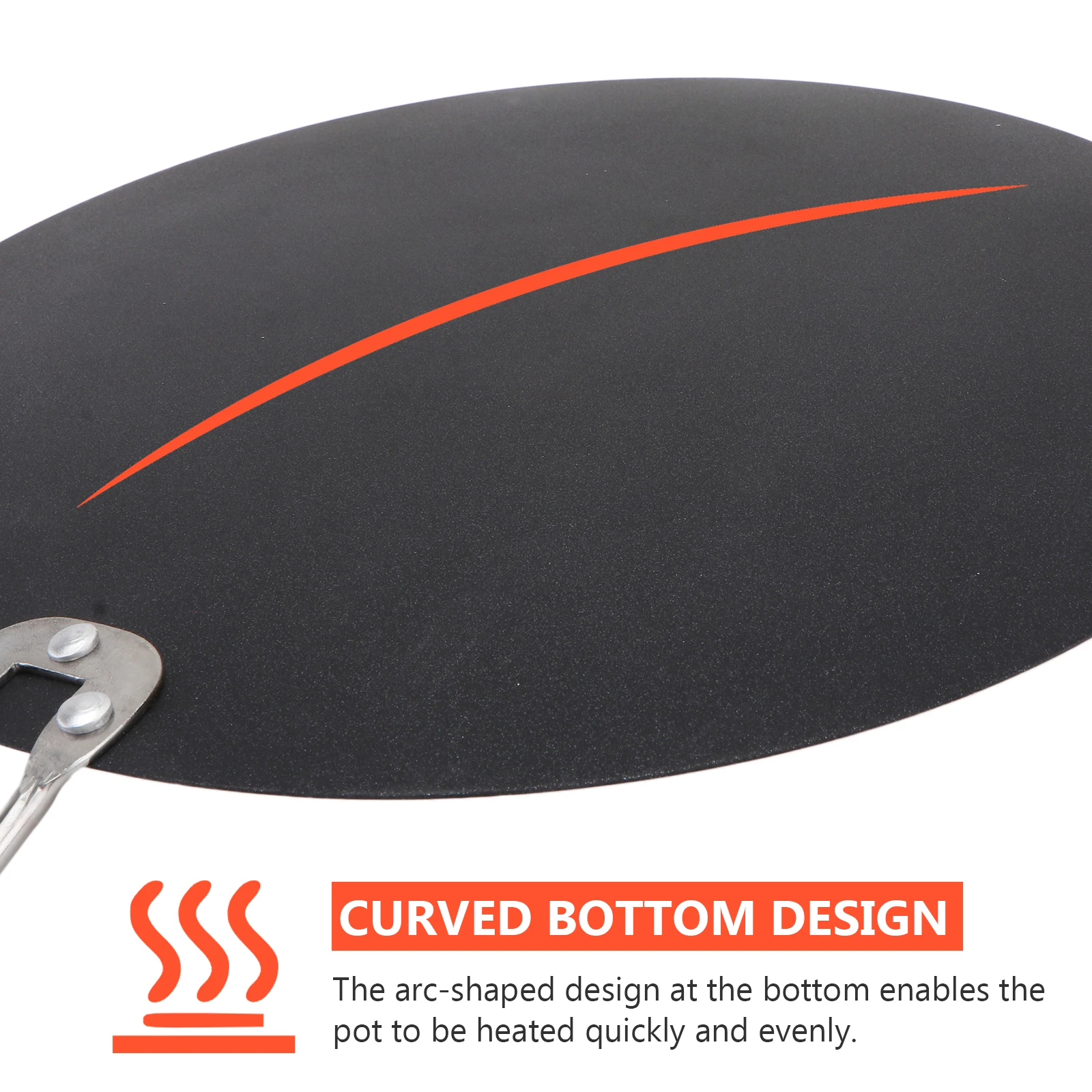 

Frying Pan Non Stick Cooking Pancake Even Heat Wrought Iron Kitchen Gas Induction Stove Universal Easy Clean Save Time
