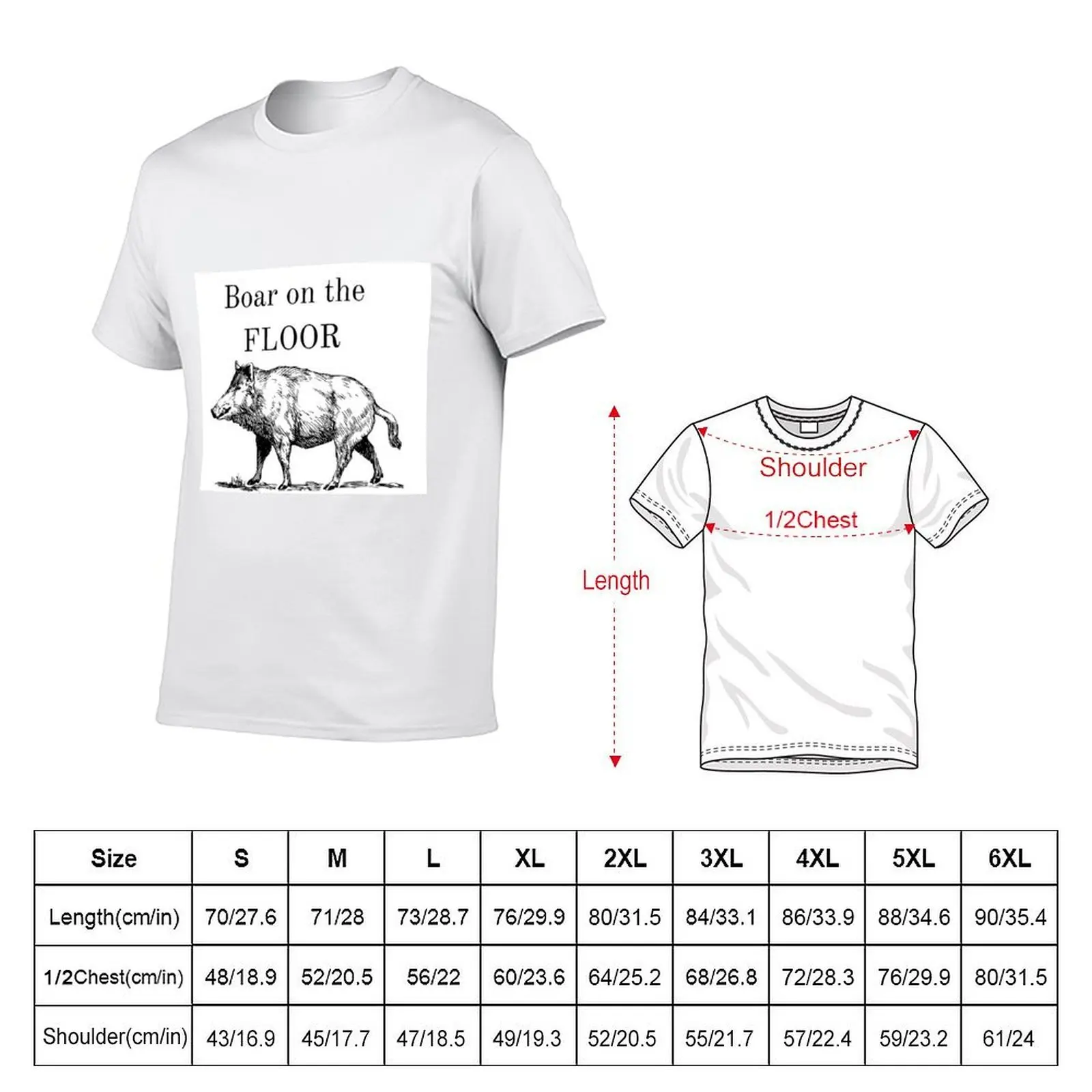 Boar on the floor succession quote white roy T-Shirt man t shirt luxury anime t shirts for man T-Shirt