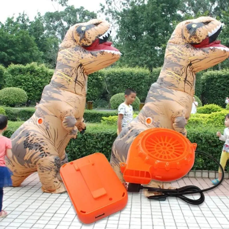 Blower Fan Battery Box for Adult Costume Inflatable Dinosaur Suits Halloween Inflatable Garment Outdoor 