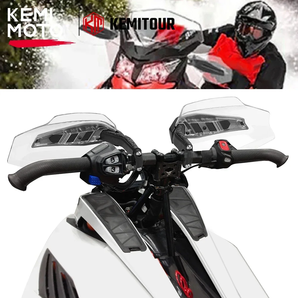 KEMIMOTO Snowmobile Handguard Protector for Ski-Doo REV Gen5 Neo REV Gen4 XS XM XP XR XU Wind Deflector Handlebar Air Deflectors