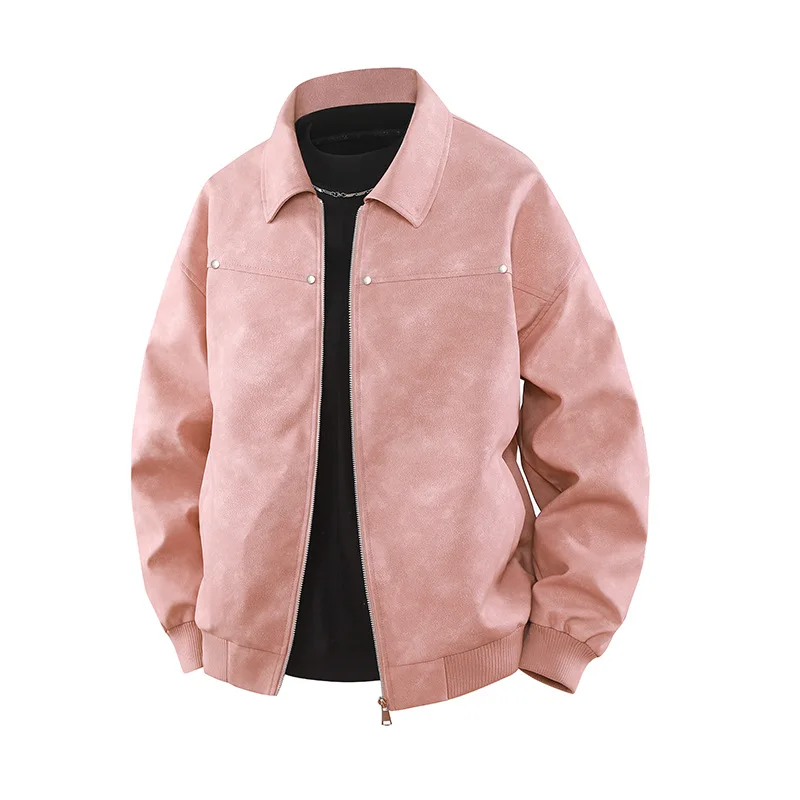 

2025 Men's Vintage, Autumn Lapel Leather Jacket
