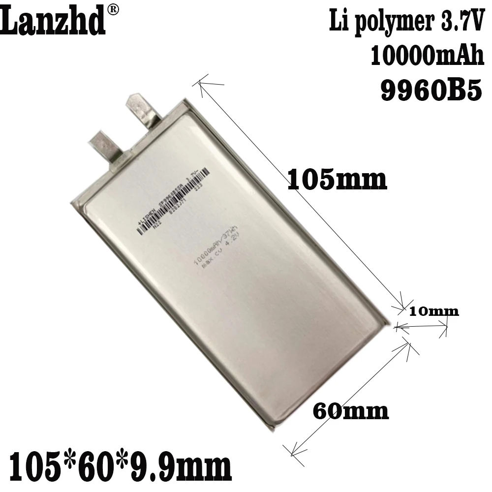 

1-20pcs 3.7V 1060115 9960105 9960B5 Li Polymer Lithium LiPo Cells Took for colorfly c10 E-Books Power bank Tablet PC DVD 10000mA