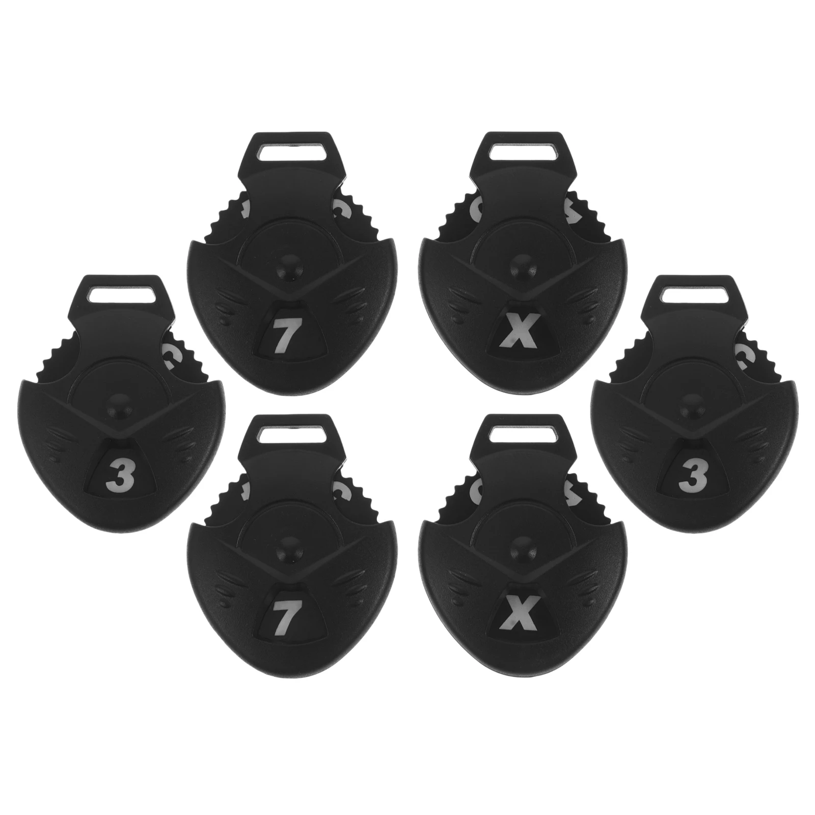 

6 Pcs Golf Number Plate Golfing Score Counter Accessories Type Golfs Label