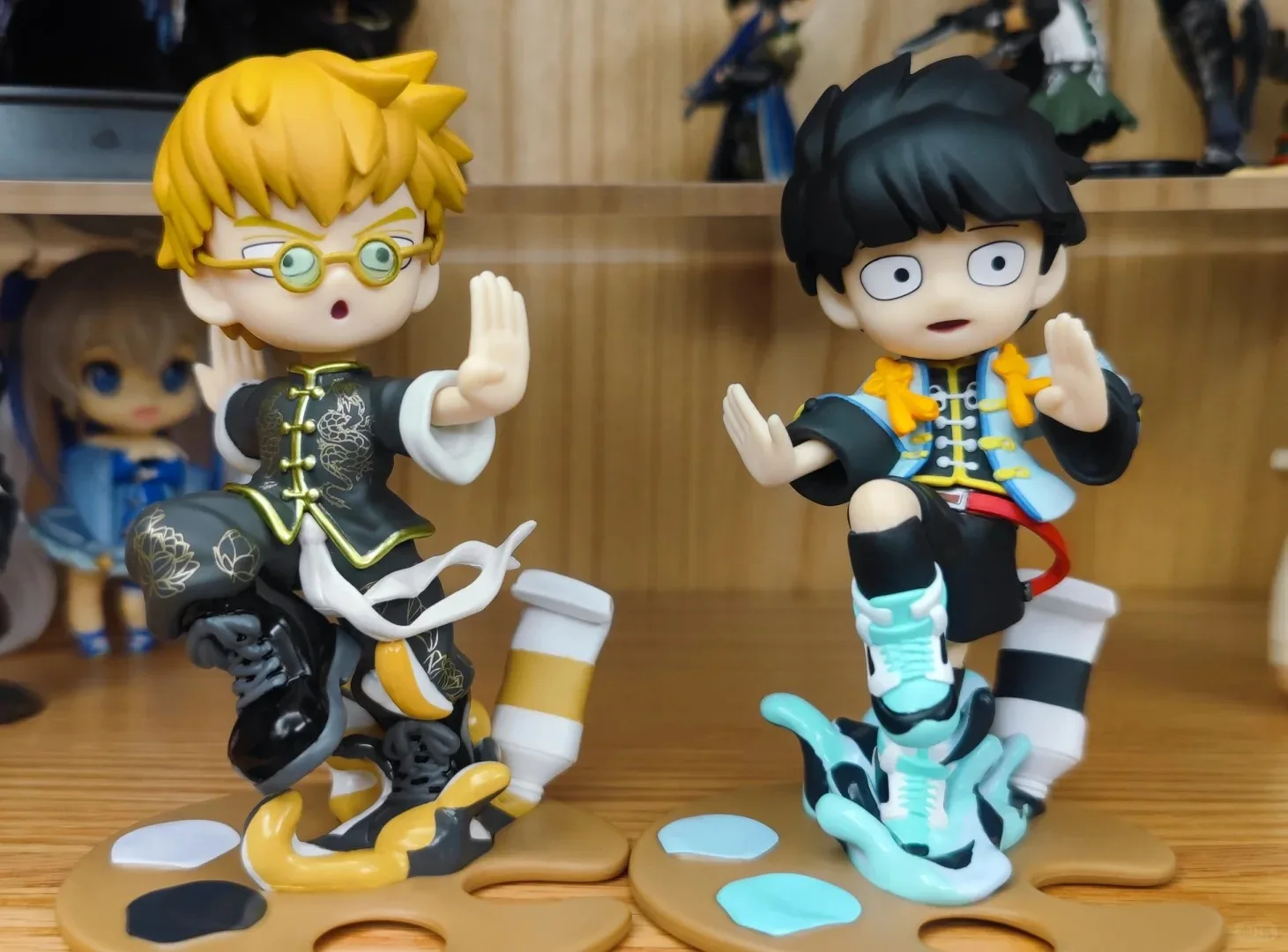 Neue Mob Psycho 100 Anime-Figuren GK Reigen Arataka Q-Version Kawaii Stehende Palm-Serie Modellpuppe Desktop-Ornament Sammelspielzeug – Detail 7