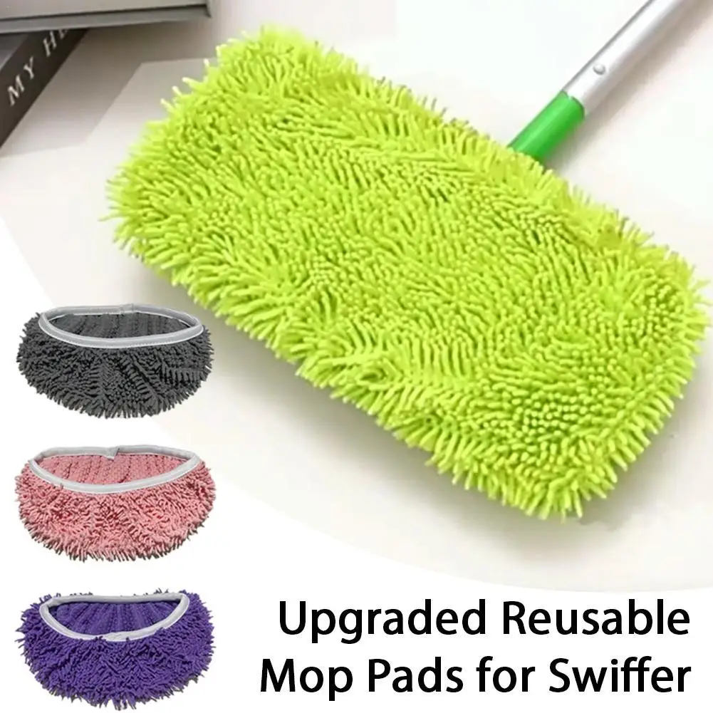 

4 шт. многоразовые подушечки для швабры из микрофибры, сменные тряпки для сухой и влажной швабры для Swiffer