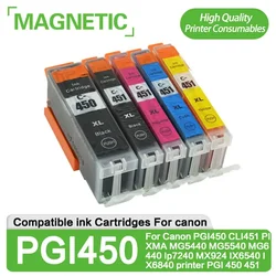 PGI-450 PGI450 CLI451 Compatible ink Cartridges For Canon PIXMA MG5440 MG5540 MG5640 MG6440 Ip7240 MX924 IX6540 IX6840 Printer