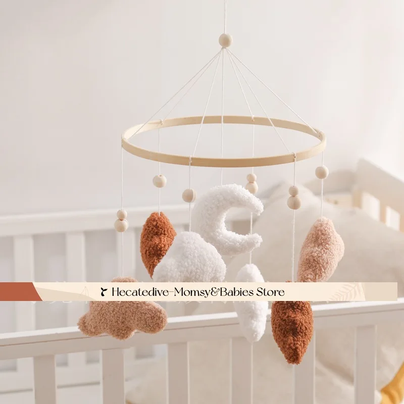

【Must Have】Baby Rattles & Mobiles educational toys Dreamy Cloud Moon mini decorations 0-12months unique toys baby things