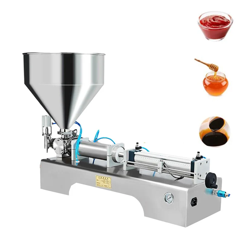 

10-1000ML Electric Pneumatic Single Head Paste Filling Machine Bee Toothpaste Sauce Skin Care Product Filling Machine