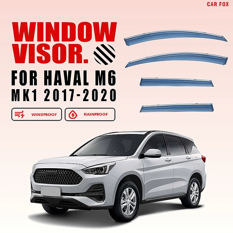 

For Great Wall HAVAL M6 Plus 2017-2021 Car Window Visor Rain Sun Shade Awning Shield Auto Accessories