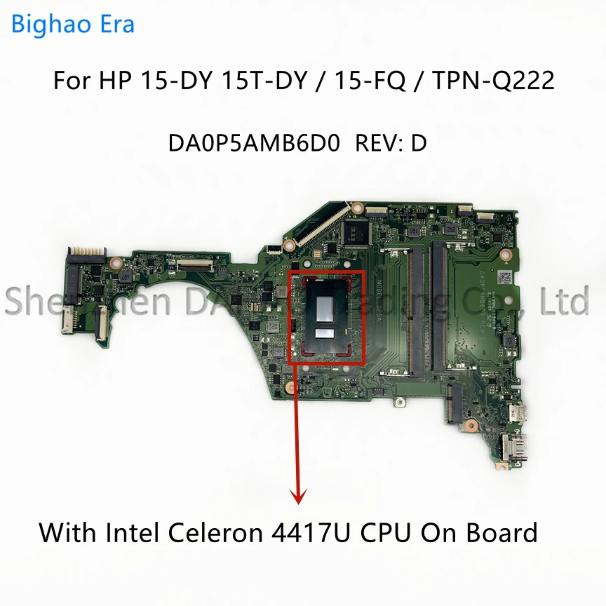 DA00P5MB6D0 DA0P5AMB6D0 For HP TPN-Q222 15S-FQ 15-FQ 15T-DY 15-DY Laptop Motherboard With Intel 4417U 5405U CPU DDR4 L63561-601