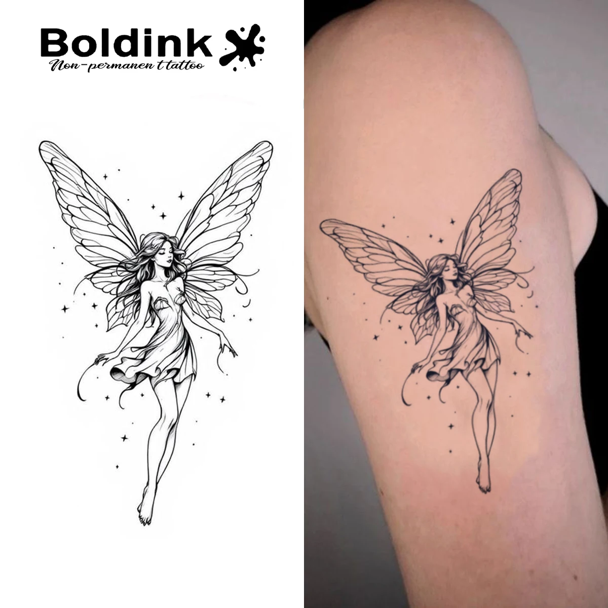 

Татуировка эльфа-бабочки Boldink | Музыка романтическая водонепроницаемая 1-2 неделя | Привлекательный артефакт для вечеринок
