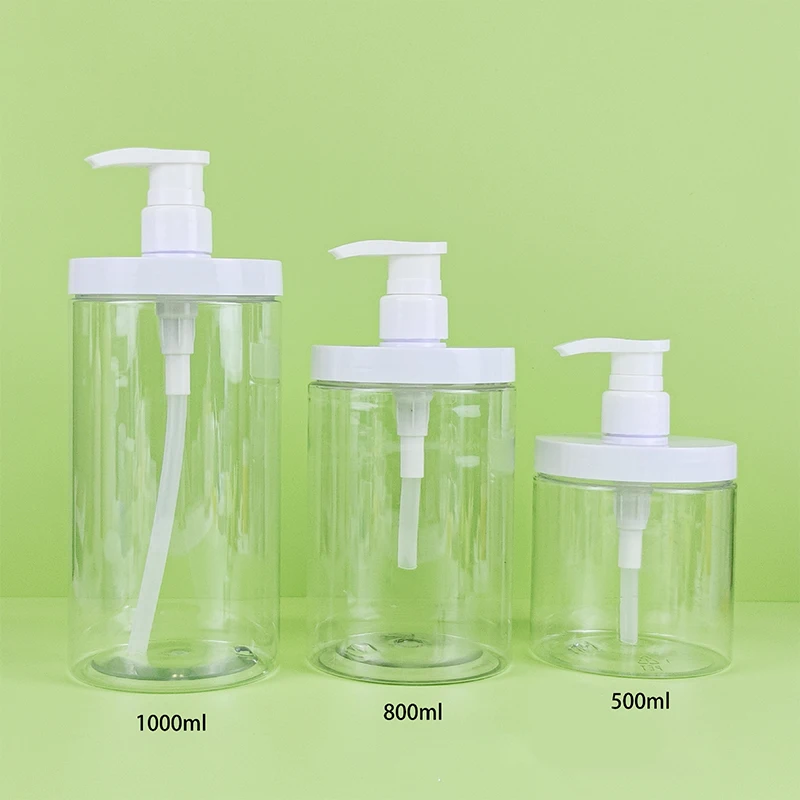 300-1000ml Soap Dispenser Bottle Shampoo Shower Gel Bottle Refilable Wide Mouth Lotion Hand Sanitizer Bottle Bathroom Container