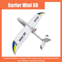 Surfer Mini X8 Beginner'S Easy To Fly 6-Channel 800mm Wingspan Epo Crash Resistant Model Assembled Remote Controlled Plane Toy