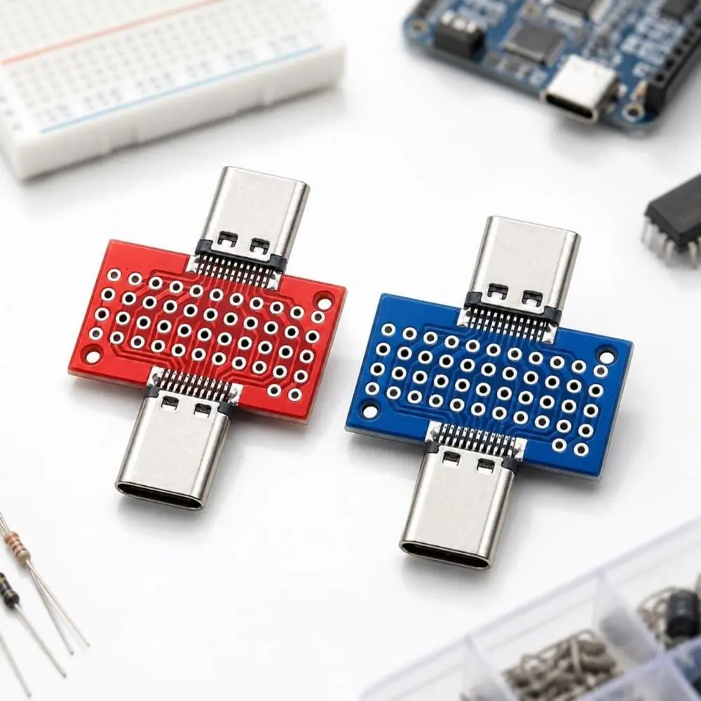 Professional 24Pin Type C to Type C Adapter Repairing DIY Type C Male to Male Versatile Male Female Connector USB Devices