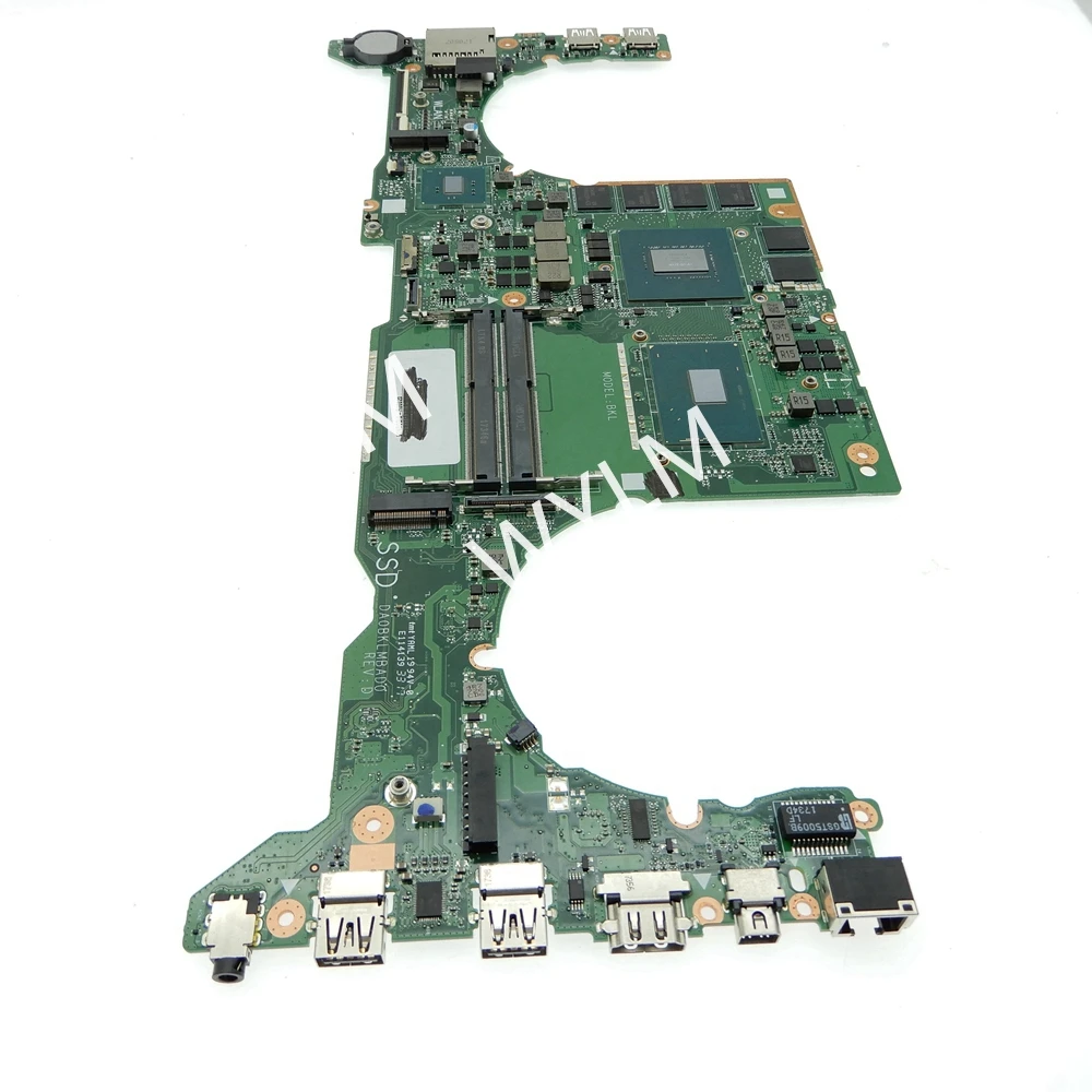 Imagem -06 - Placa-mãe do Portátil para Asus Placa-mãe Gpu Gl503vm Dabklmb1aa0 i5 i7 7o Processador Central Gtx1060 3g Fx503vm Gl503 Gl503v Gl503vmf Fx503v