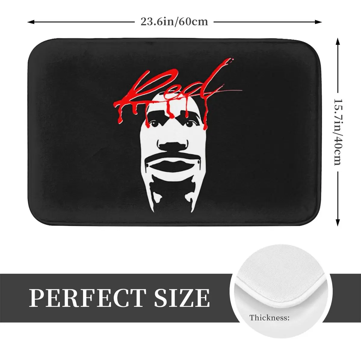 Rapper Playboi Carti Living Lotta Red Doormat Washable Carpet Rug Kitchen Entrance Home Floor Mat for Bathroom Footpad Mats
