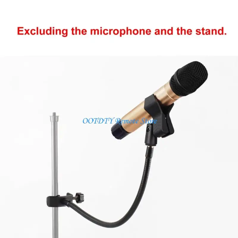 Universal Microphone Holder Stand Offer 360 Degree Rotating Capability Anti Slip Grip for Enhances Stability During Use