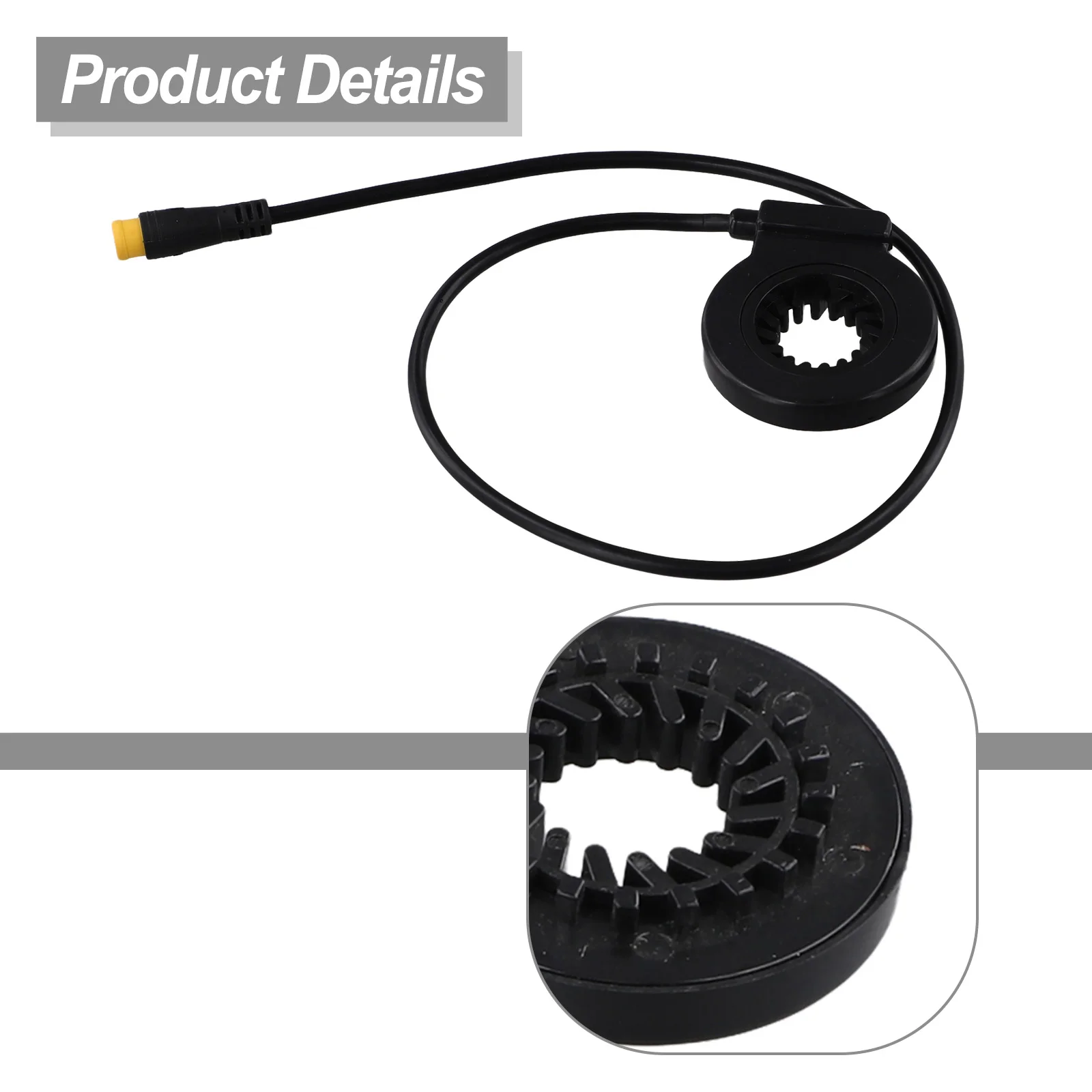 12-Magnet PAS Sensor for Electric Bike Pedal Assist System with Alloy Housing and 100 cm Cable for Flexible Installation Options