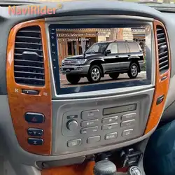 8GB+128GB AI Voice Wireless CarPlay Car Radio For Toyota Land Cruiser LC100  For Lexus LX470 J100 2 II 2002-2007 GPS Navigation