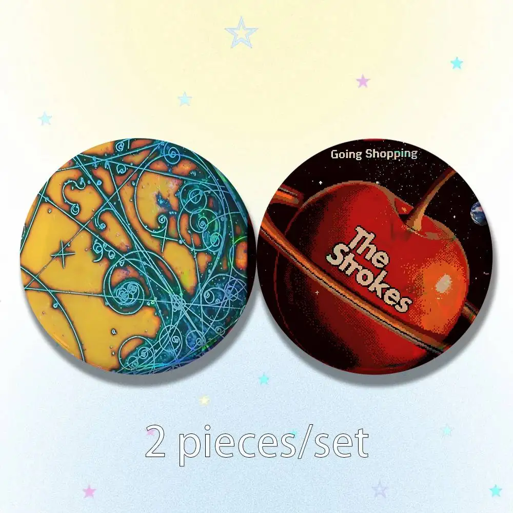 The S-Strokes The New Abnormal 25mm 75mm 44mm 58mm 32m Brooches Badges Pins for Accessories