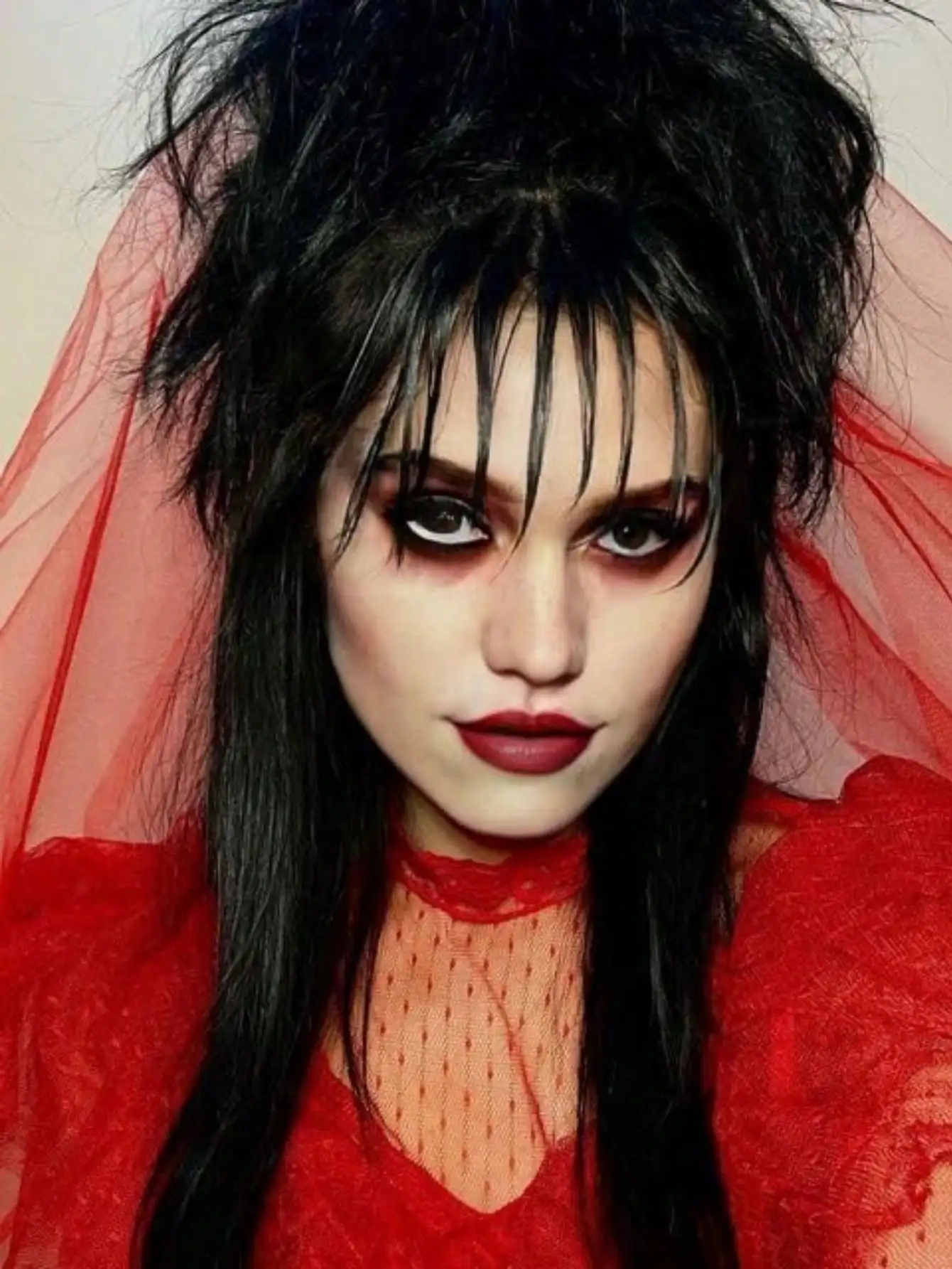 Black Lydia Deetz Cosplay Wig With Buns Corpse Bride Gothic Costume Wigs For Women Halloween Party Beetlejuice Costume Women Wig