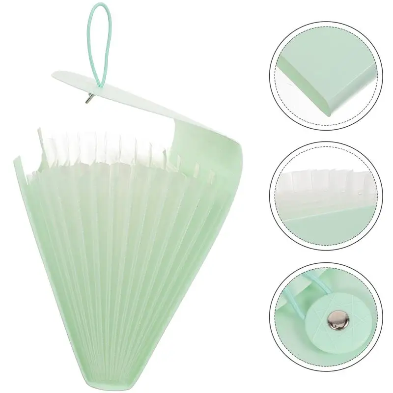 Receipt Organizer File Folder Bag B6 Bills Accordion Coupon Organizer School Office Receipts Holder File Pocket 26.5x14x2.5 Cm