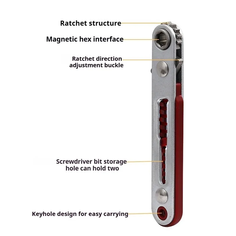 Mini Reversible Ratchet Wrench Professional Two-way Home Maintenance Wrench Electrician Automobile Motorcycle Repair Hand Tool