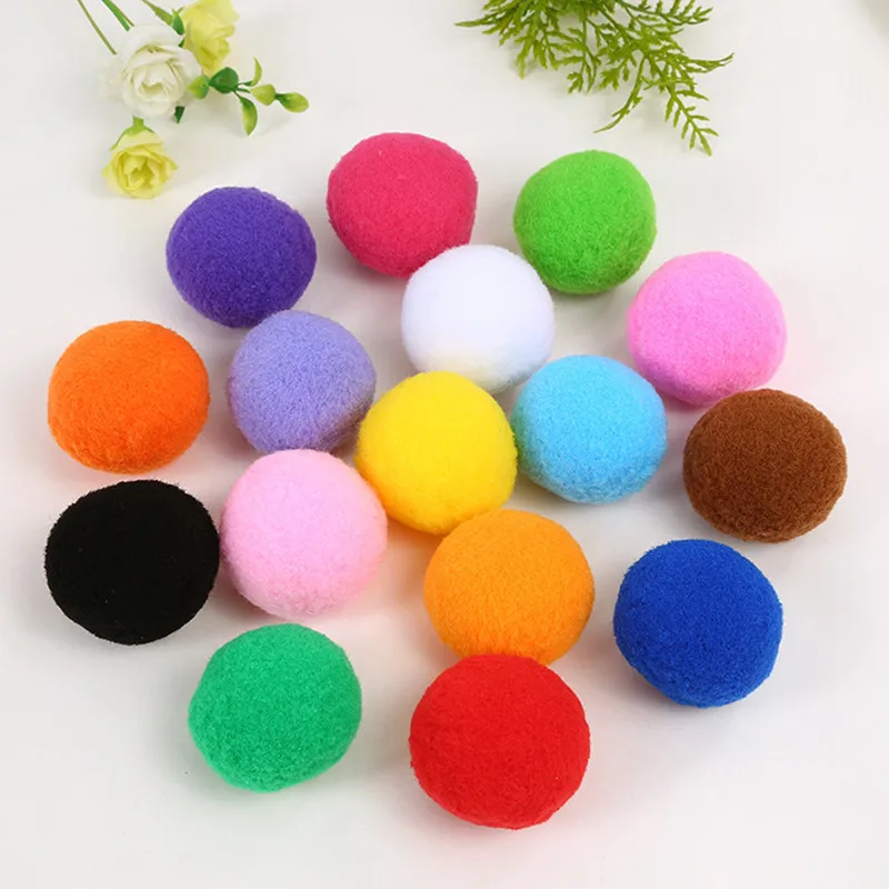 8-30mm Mixed Fluffy High Elasticity Soft Pompoms Home Furnishings Diy Hand-sewn Craft Children\'s Toys Wedding Decoration 20-50g