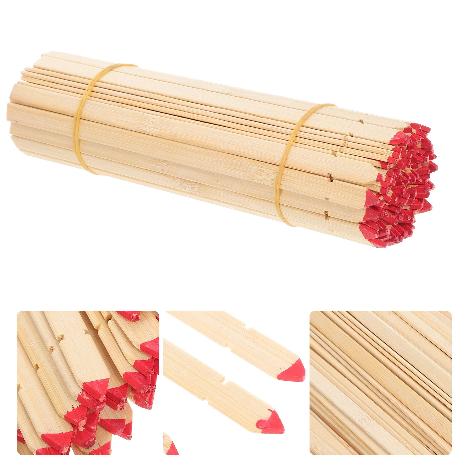 

100 Pcs Divination Bamboo Sticks Fortune Chinese Old Fashioned Tools Blank Telling
