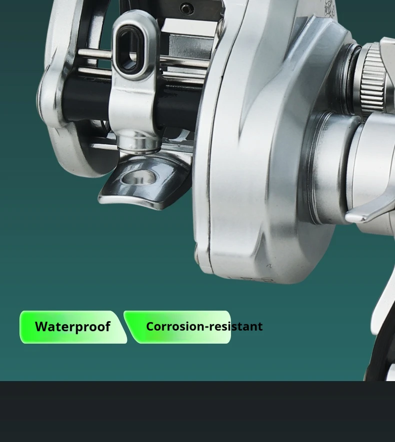 Lizard Fishing BOKI DC runde Baitcast-Rolle mit elektronischer Bremse, Micro-Casting, rostbeständig, Baitcast Angelrolle für Bäche – Detail 19