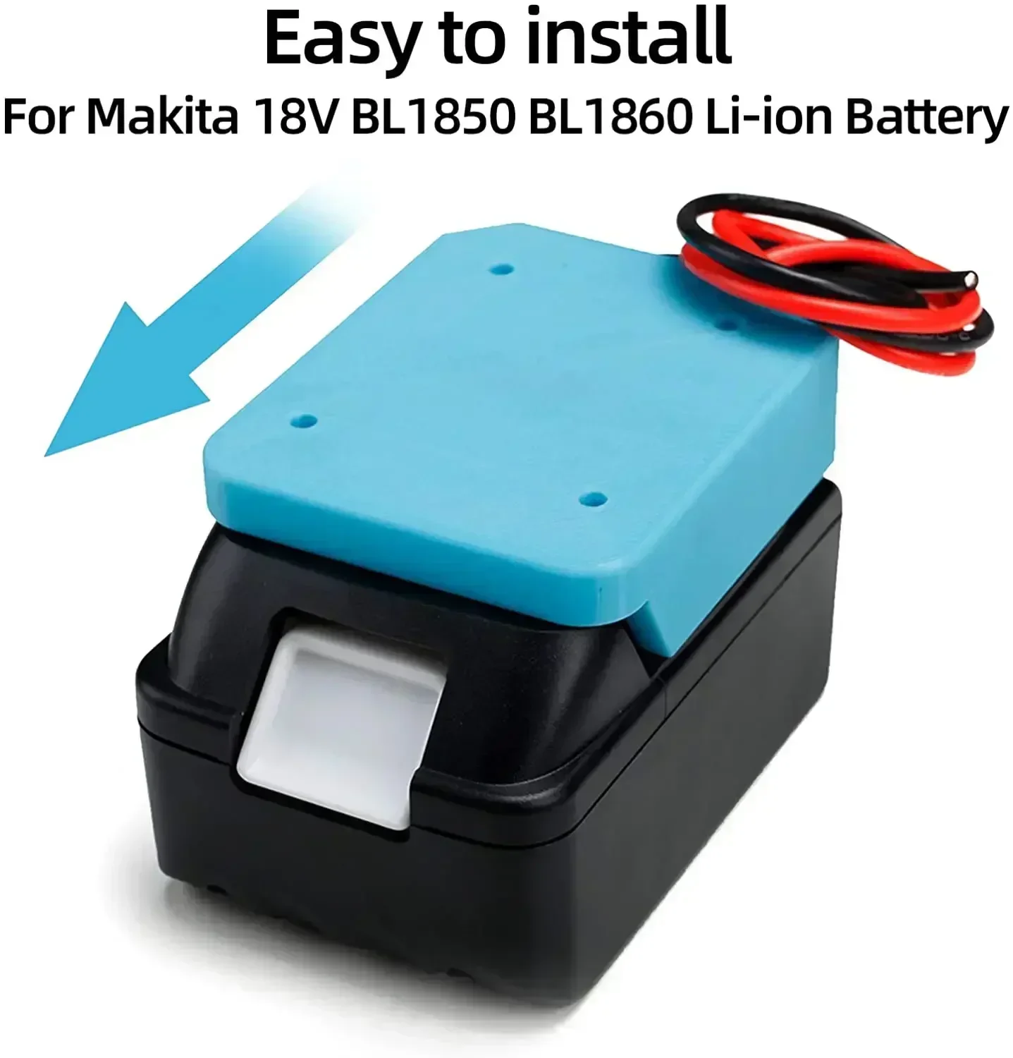 ล้อไฟฟ้าสำหรับแบตเตอรี่ Makita 18V Li-ion เชื่อมต่ออะแดปเตอร์ DIY ผู้ถือท่าเรือ12AWG เครื่องมือไฟฟ้า