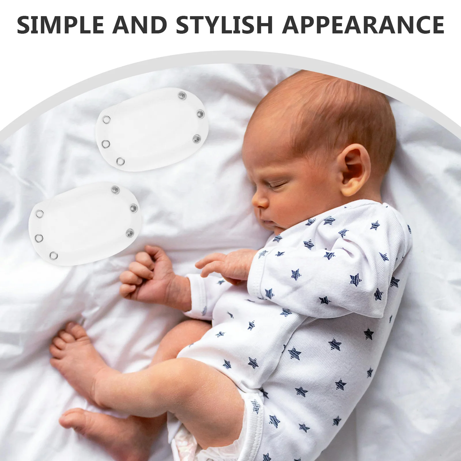 

Bodysuit Extender for Babies 0-3Y Cotton Universal Jumpsuit Extend Film Reusable Romper Accessory Soft Breathable Snap Fastener