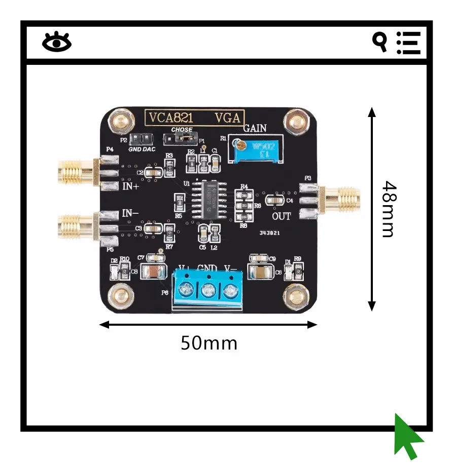 vca821-voltage-controlled-gain-amplifier-module-programmable-gain-amplifier-voltage-controlled-gain