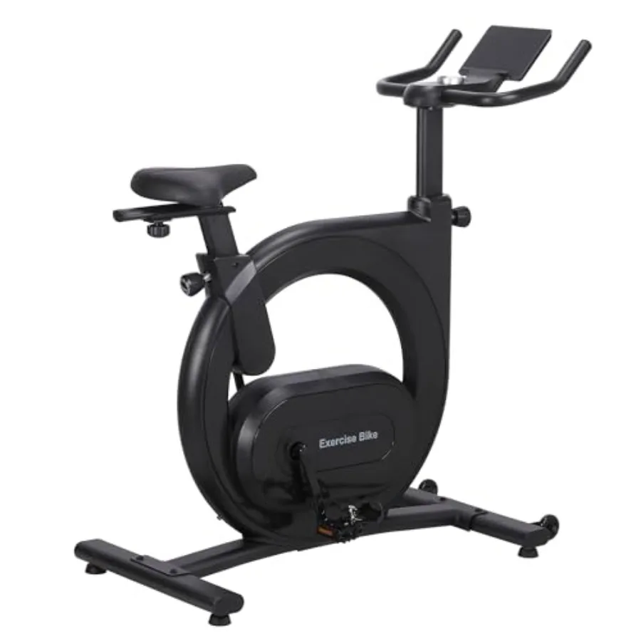 

Велотренажер для домашних тренировок с 32-уровневым магнитным сопротивлением, подключением к смарт-приложению для прослушивания музыки, LED-дисплеем и нагрузочной способностью до 136 кг.