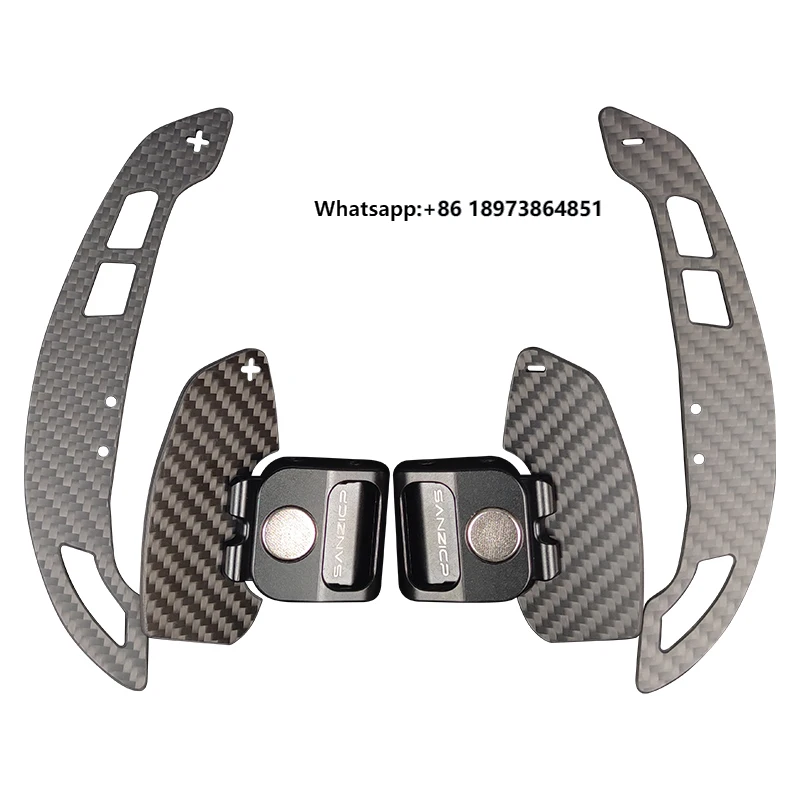 

For A6 A7 S6 S7 RS6 RS7 Carbon Fiber Magnetic Shift Paddle Replacement Extended Shift Paddles Shift Dial