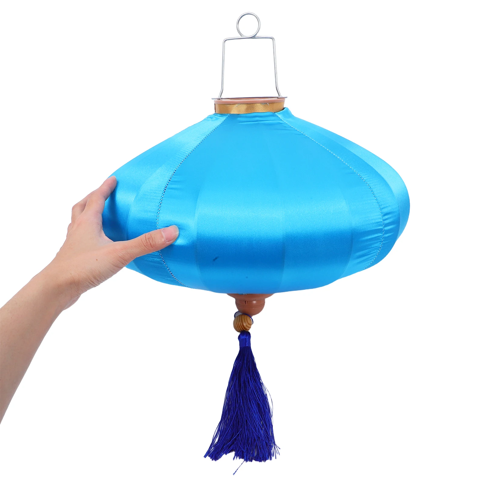 

Retro Lanterns Vintage Decorative Satin Material Sturdy Structure Reusable Balcony Hanging Ornament Indoor Outdoor Wedding Party