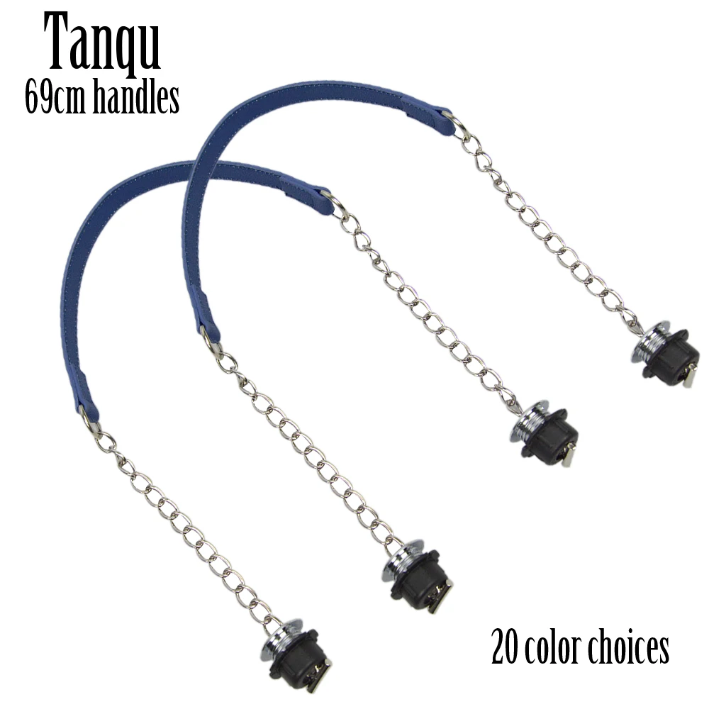 

2022 New TANQU 1 Pair Obag Silver Short Single Thick Chain With Metal Plating Screw For O bag Handle Women bag Shoulder HandBag